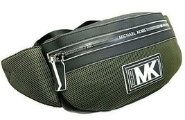 Michael Kors Cooper Belt Bag Olive Green / Black 37U0LCOY0L NWT $278 Ret... - £74.93 GBP