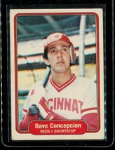 Vintage 1982 Fleer Baseball Trading Card #63 Dave Concepcion Cincinnati Reds - £6.18 GBP