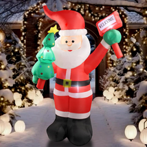 6 FT Christmas Inflatable Santa Claus Outdoor Decorations with Built-In ... - $799.22 MXN