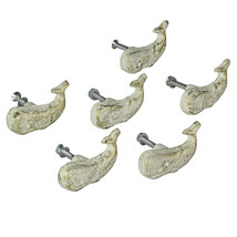 Rustic Cast Iron Whale Drawer Pull Cabinet Knob Nautical Décor Set of 6 - £15.59 GBP+
