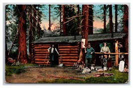 Forest Rangers and Cabin in California CA 1912 DB Postcard W4 - £3.05 GBP