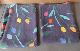 Vintage 1980s Burlington Percale Blue Pillowcase Set 2 20x30 - $23.18