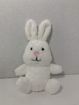 Personal Creations small white plush bunny rabbit Easter stuffed animal 7” - $10.39