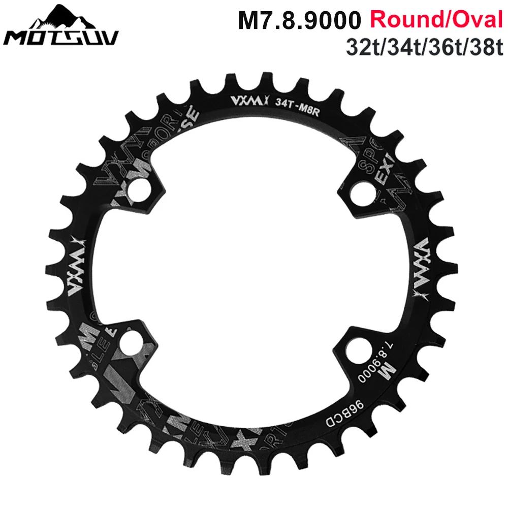 Chainring  Round/Oval 32T 34T 36T 38 Tooth 96 BCD for M7000 M8000 M9000 Cycling  - £91.81 GBP