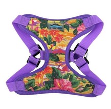 Wrap &amp; Snap Sunset Hibiscus Choke Free Harness with 4 Way Adjustment Siz... - $19.99