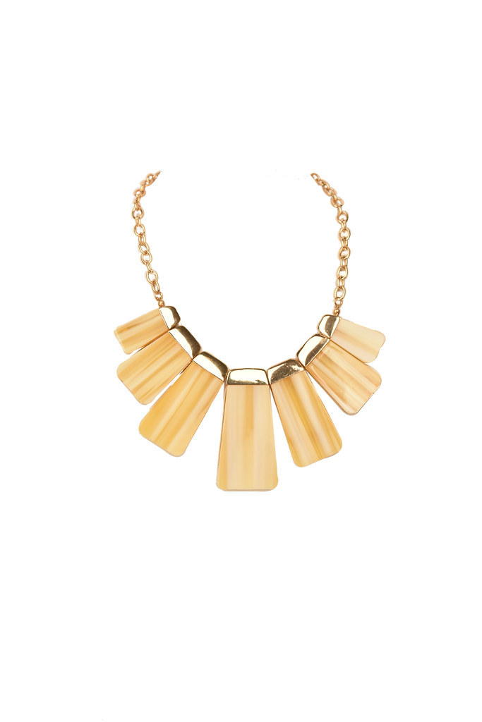 Kenneth Jay Lane Womens Stoned Necklace Beach & Nautical Yellow Size OS - £196.69 GBP