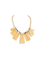 Kenneth Jay Lane Womens Stoned Necklace Beach &amp; Nautical Yellow Size OS - £196.94 GBP