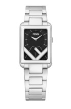 FENDI Run Away   Rectangle Black Dial Watch 22.5x32mm F107010201 - $695.00