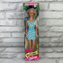 Barbie Riviera Doll in Blue Dress White Flowers New In Minor Damaged Box - $18.28