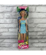 Barbie Riviera Doll in Blue Dress White Flowers New In Minor Damaged Box - £14.36 GBP