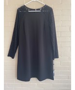 Tommy Hilfiger black dress lace sleeves size 16 - $29.70