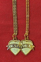 BEST FRIEND Necklaces for CHILD &amp; 18&quot; DOLL ~ SET of 2 Gold  - Ships FREE! - £9.34 GBP