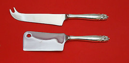 King Christian By Wallace Sterling Silver Cheese Srvr Serving Set 2P Hhws Custom - £91.87 GBP