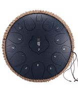 Steel Tongue Drum 15 Notes 13 Inch Harmonic Handpan Drum, Percussion Ins... - €167,39 EUR