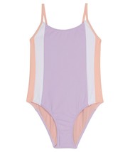 NWT Roxy Girl&#39;s Color-Block Story One-Piece Swimsuit Color Peach Bud Size 8 - £19.56 GBP