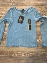 Girls&#39; Notch Long Sleeve T-Shirt - art class Turquoise Blue Small. NWT. 3 - £7.91 GBP