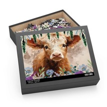 Personalised/Non-Personalised Puzzle, Highland Cow, awd-160, (120, 252, 500-Piec - £19.94 GBP+