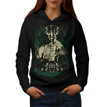 Wellcoda Hardcore Night Womens Hoodie, Accordion Casual Hooded Sweatshirt - £29.06 GBP