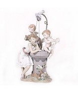 Lladro #1882 &quot;May My Wish Come True&quot; Young Girl at Wishing Well Rare! Re... - $2,235.43 CAD