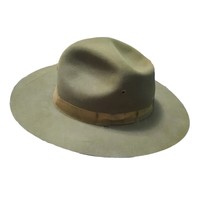 Stetson Christenson Hat Fedora Pinched Front Numbered Green - £133.30 GBP