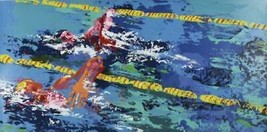 Leroy Neiman Olympic Swimmer Serigraph Signed &amp; Numbered Sports - £2,706.37 GBP