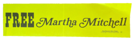 Free Martha Mitchell Bumper Stickers Watergate Young Democrats Club 1972 - £22.69 GBP