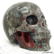 Mystical Large Pyrite Bloodstone Crystal Skull Powerful Protection Magic... - $595.00