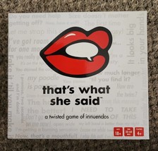 That&#39;s What She Said Board Game Twisted Party Game 2016 Party In A Box - $17.27