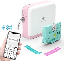 Label Maker Machine Phomemo P3200 Portable Bluetooth Label Printer, Home,, Pink. - £31.95 GBP