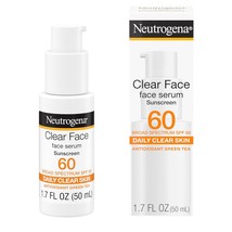 Neutrogena Clear Face Serum Sunscreen with Green Tea, Broad Spectrum SPF 60+, No - £19.17 GBP