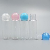 Bluemoona 20 PCS - Hard Plastic Portable Travel Empty Turn Screw Bottle Transpar - £7.55 GBP