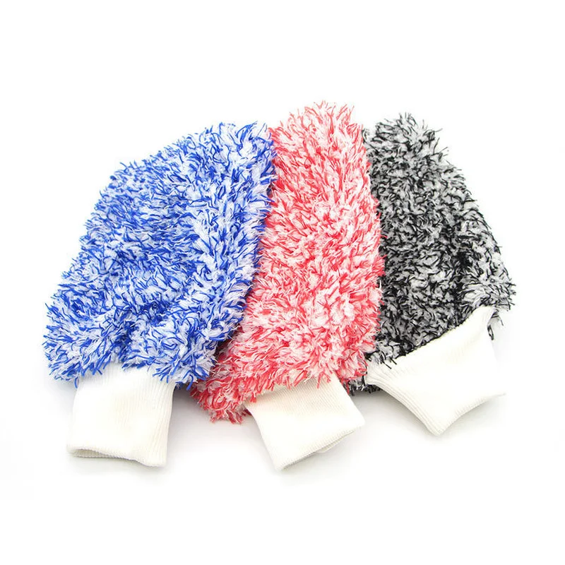 House Home 26x20cm Soft Car Cleaning Glove Ultra Soft Mitt Microfiber Madness Wa - £19.28 GBP