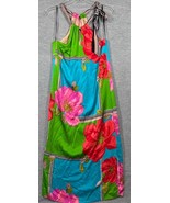 Trina Turk Dress Sz 0 Floral Dress Colorful Midi Rose - $51.39