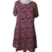 Floral Poka Dot Short Sleeve Dress Size 8 - £27.25 GBP