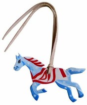 Western Saddle Hand Painted Leather HORSE Saddle Charm w/ Leather tie St... - $8.80