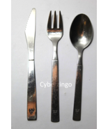 American Airlines Vintage Stainless Steel Cutlery Set Of Knife Fork Spoon - £11.78 GBP