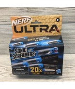 NERF Sonic Screamers Nerf Gun Bullets - Box Of 20 (Blue Heads) Brand New - $11.39