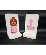 Ballerina Bookends by Pippen Hill Pink White 3-Dimensional Décor Wood 19... - $38.03