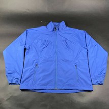 Merrell Damen Große Windjacke Blau Fleecefutter Reißverschluss Leicht - $19.78