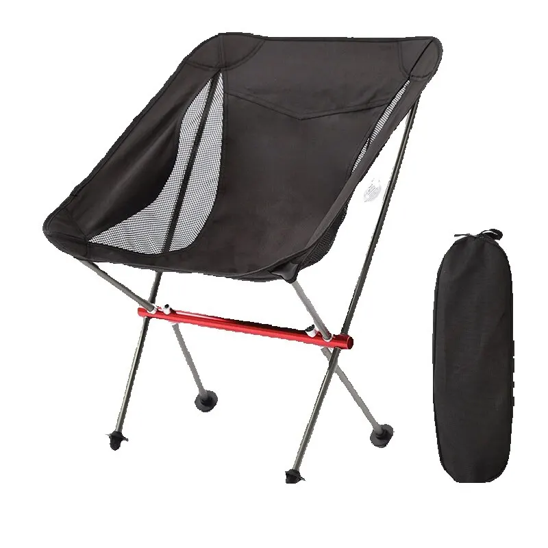 Detachable Portable Folding Camping Chair Outdoor Moon Chair Collapsible Foot - £28.40 GBP+