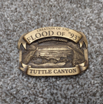 Flood of 93 Tuttle Canyon Belt Buckle Leonardville Lions Club 218/500 Limited - £19.87 GBP