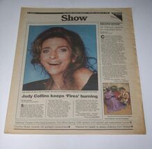 Judy Collins Show Newspaper Supplement Vintage 1990 Cover Concert CMA Aw... - $19.99