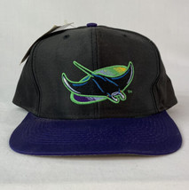 Vintage Tampa Bay Devil Rays Hat Snapback Hat Logo 7 MLB Baseball Team NWT 90s - £31.28 GBP