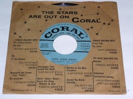 Rosemary Clooney Love Look Away Diga Me 45 Rpm Record Coral Label 9-62064 Promo - £26.15 GBP