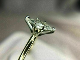 2Ct Marquise Simulé Diamant Solitaire Fiançailles Anneaux 14K or Jaune Plaqué - £99.09 GBP
