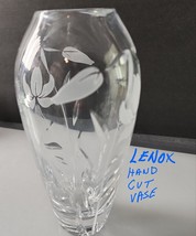 Lenox Cut glass Crystal vase  Signed - £20.98 GBP