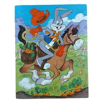 Vintage Bugs Bunny Horseback Riding 100 Piece Puzzle Whitman 14x18 1982 4609-30 - £11.67 GBP