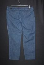 Banana Republic Jeans Size 6 Womens Hampton Fit Slim Leg Stretch Crop Blue 30x25 - £13.52 GBP