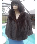 Vintage Natural Sable Color Brown Mink Fur Cape Stole Shawl Size: Medium... - $7,747.42 MXN