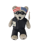 Motorcycle Stamp Bear Plush 9&quot; Stuffed Toy USPS Timeless Toys 2003 - $169.16 MXN